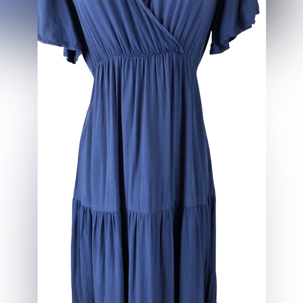 Elegant Deep Blue Maxi Dress - Picture 5 of 15